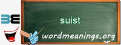 WordMeaning blackboard for suist